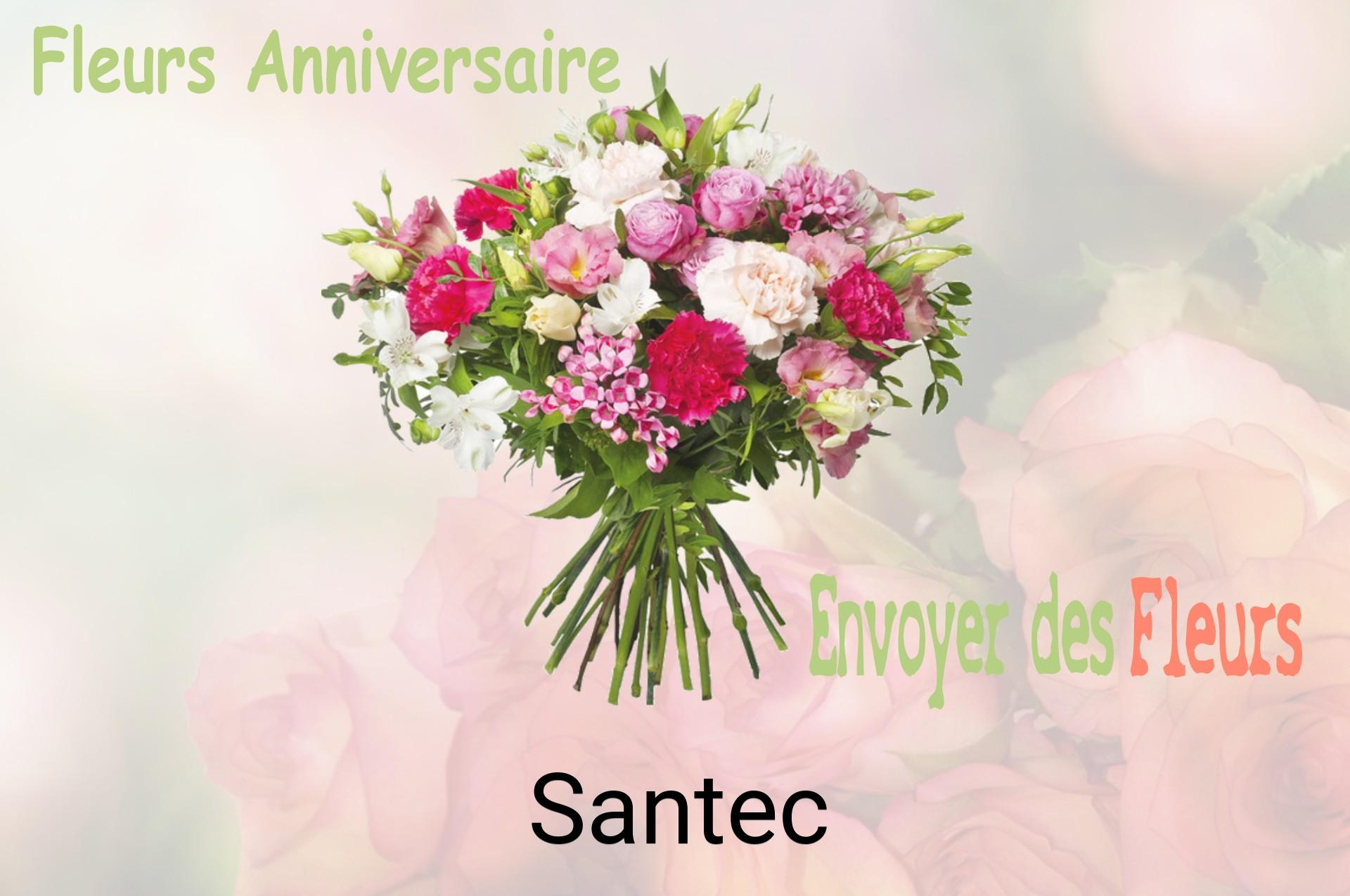 Bouquet de fleurs d’anniversaire livré à Santec