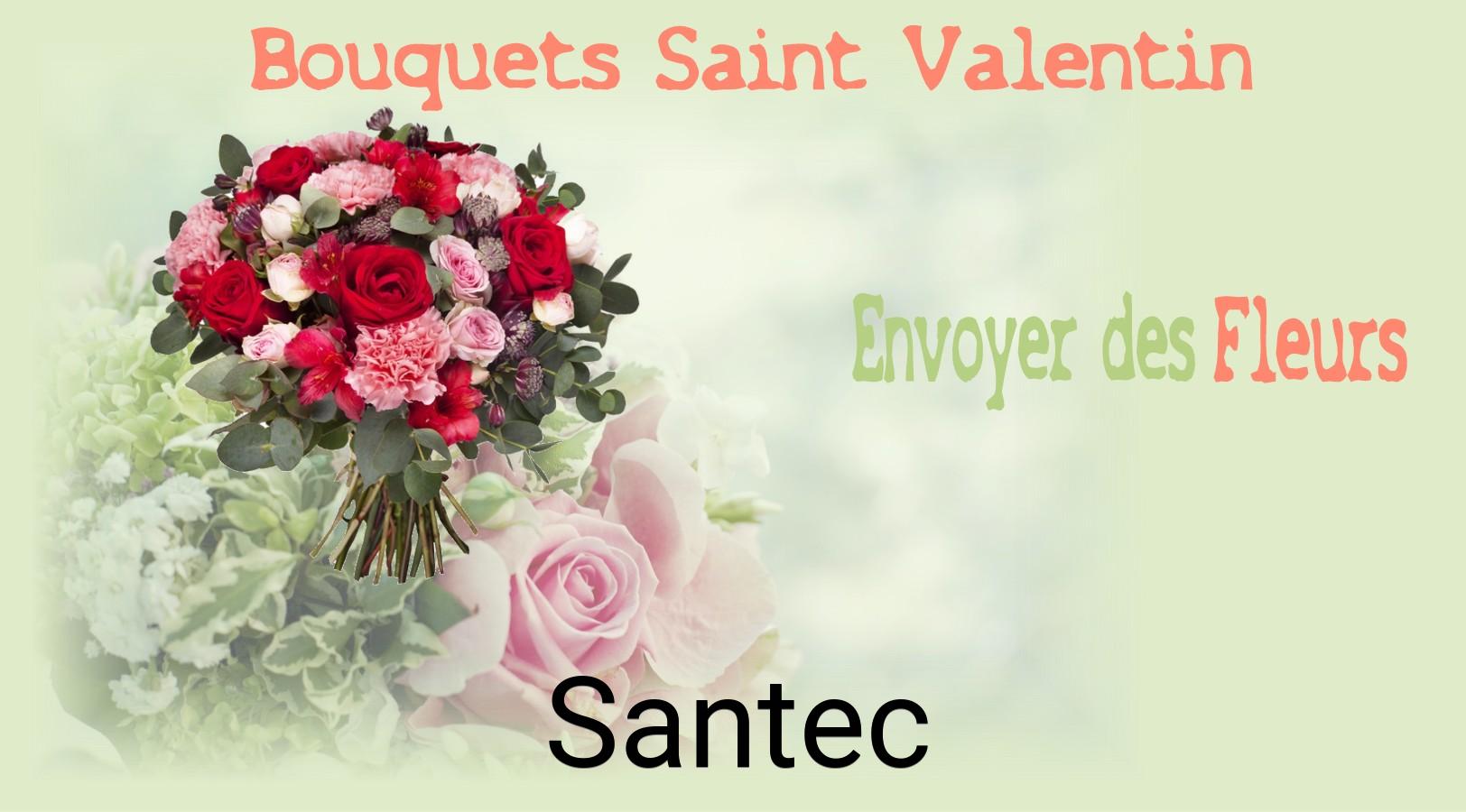 Roses de Saint-Valentin livrées à Santec